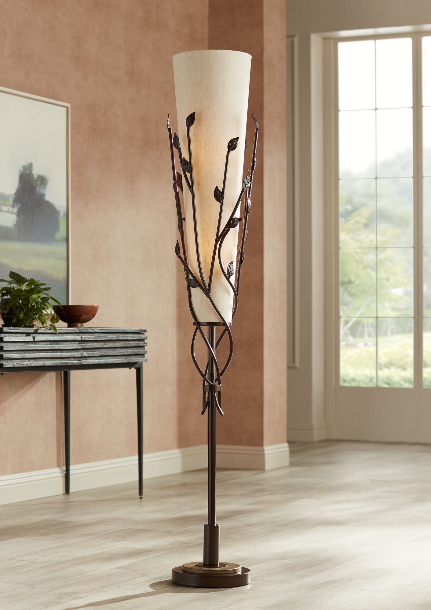 Country wrought deals iron floor lamps