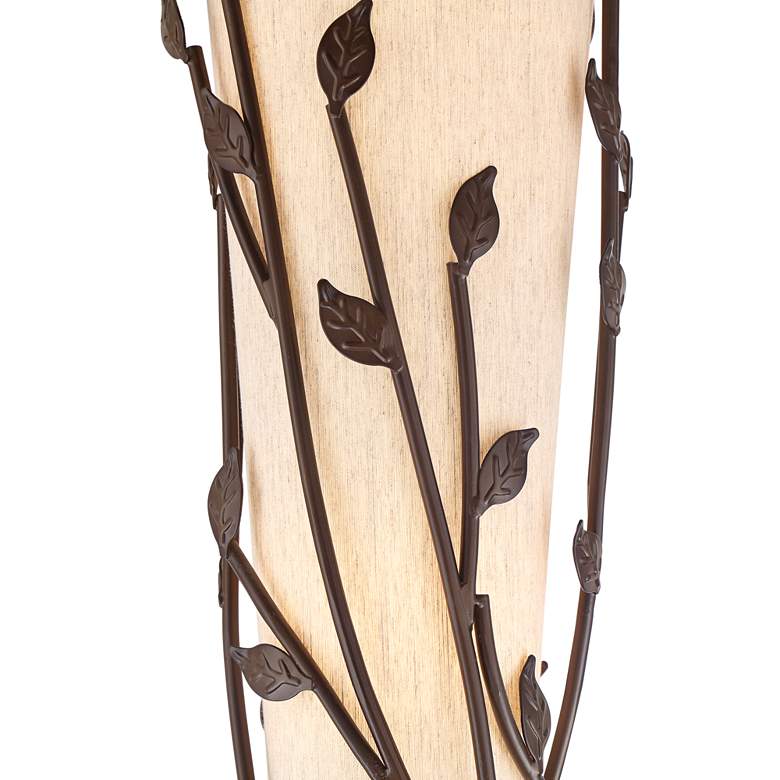 Image 4 Franklin Iron Works Folia 66" Bronze Organic Vine Uplight Floor Lamp more views