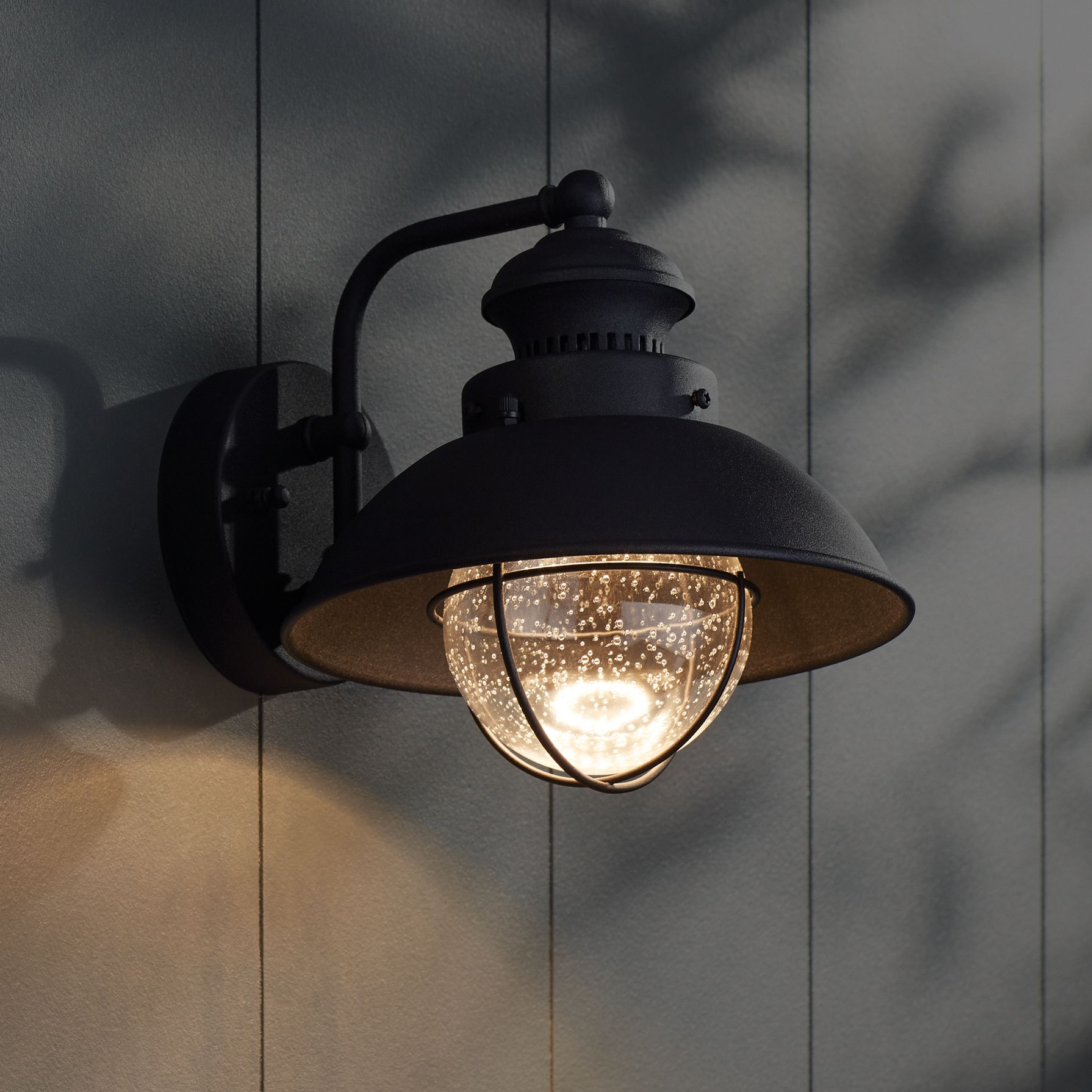 Image 6 Franklin Iron Works Fordham 8" High Black LED Outdoor Wall Light more views