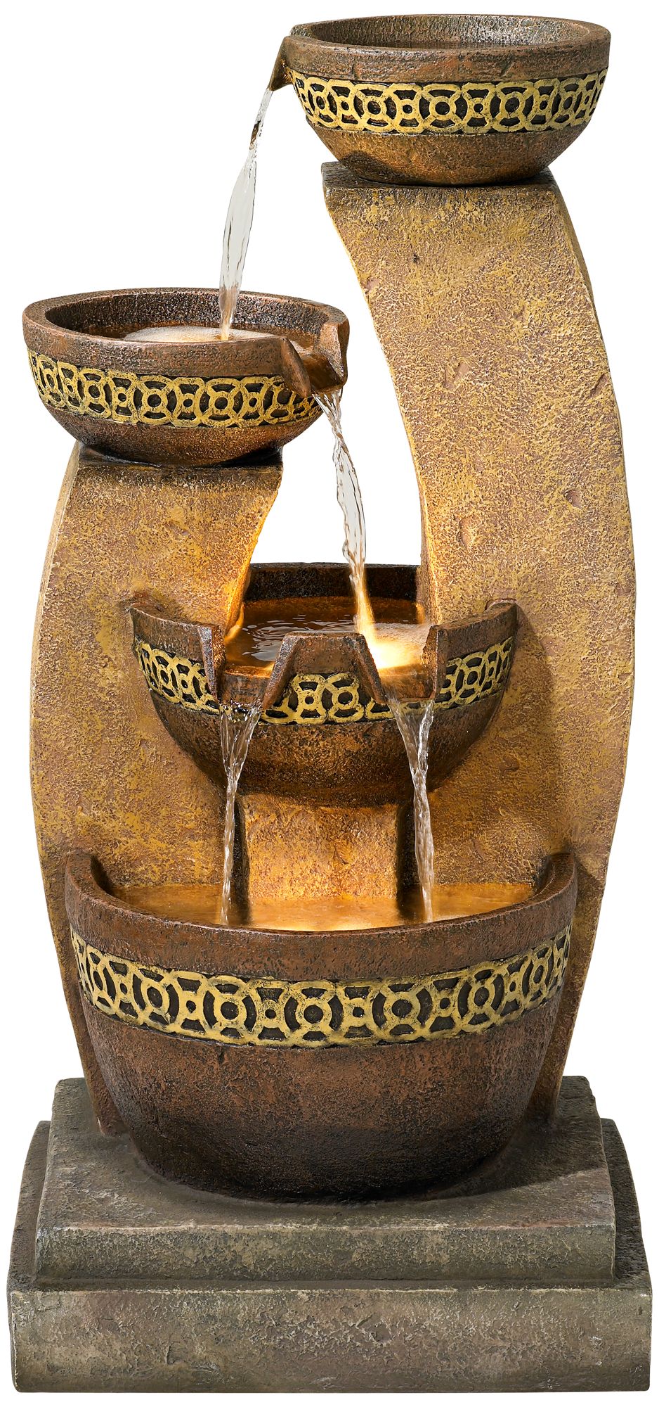 Four Bowl Cascading Fountain Video