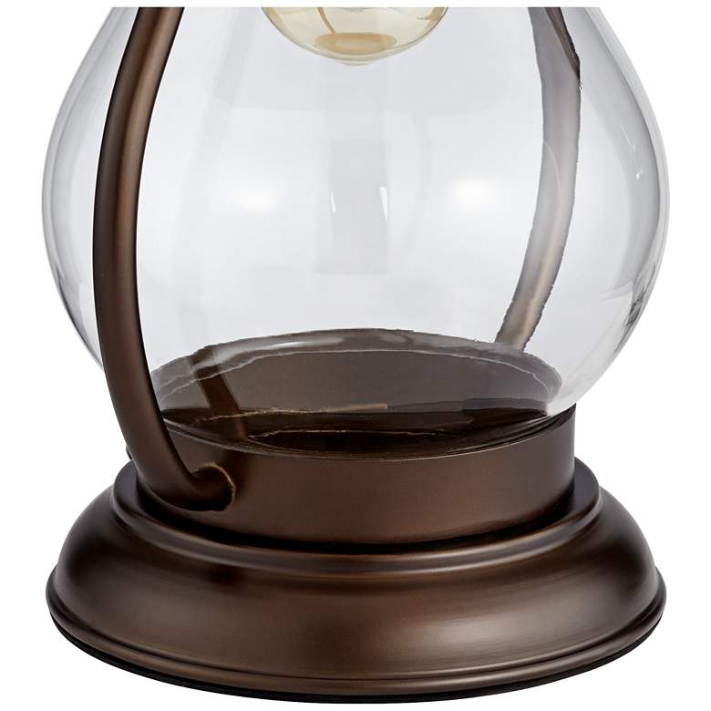 Image 5 Franklin Iron Works Fredrik 27" Bronze Lantern Night Light Table Lamp more views