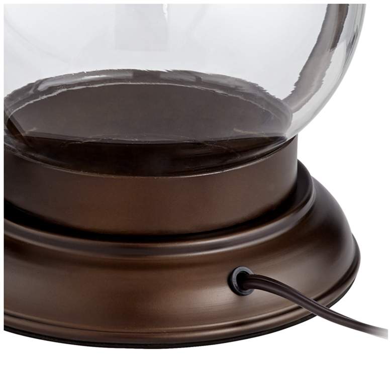 Image 6 Franklin Iron Works Fredrik 27" Bronze Lantern Night Light Table Lamp more views
