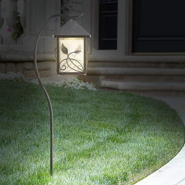 Image 5 Franklin Iron Works French Garden 27 inch Bronze LED Landscape Path Light more views