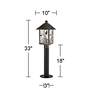 Franklin Iron Works French Garden 33" Path Light with Low Voltage Bulb