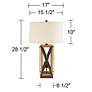 Franklin Iron Works Gaines 28 1/2" Farmhouse Night Light Table Lamp