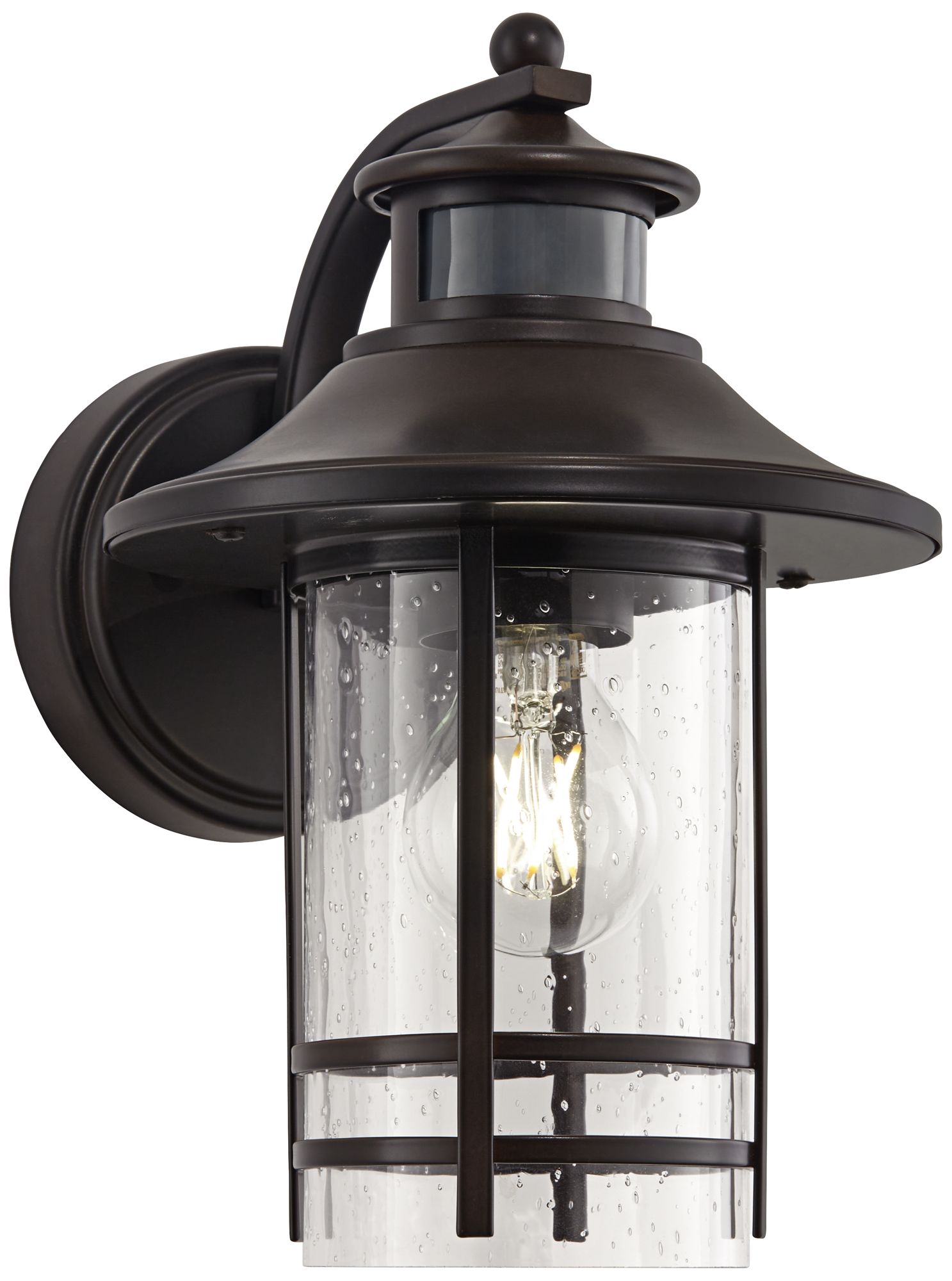 Image 3 Franklin Iron Works Galt 11 1/4" Bronze Motion Sensor Outdoor Wall Lt