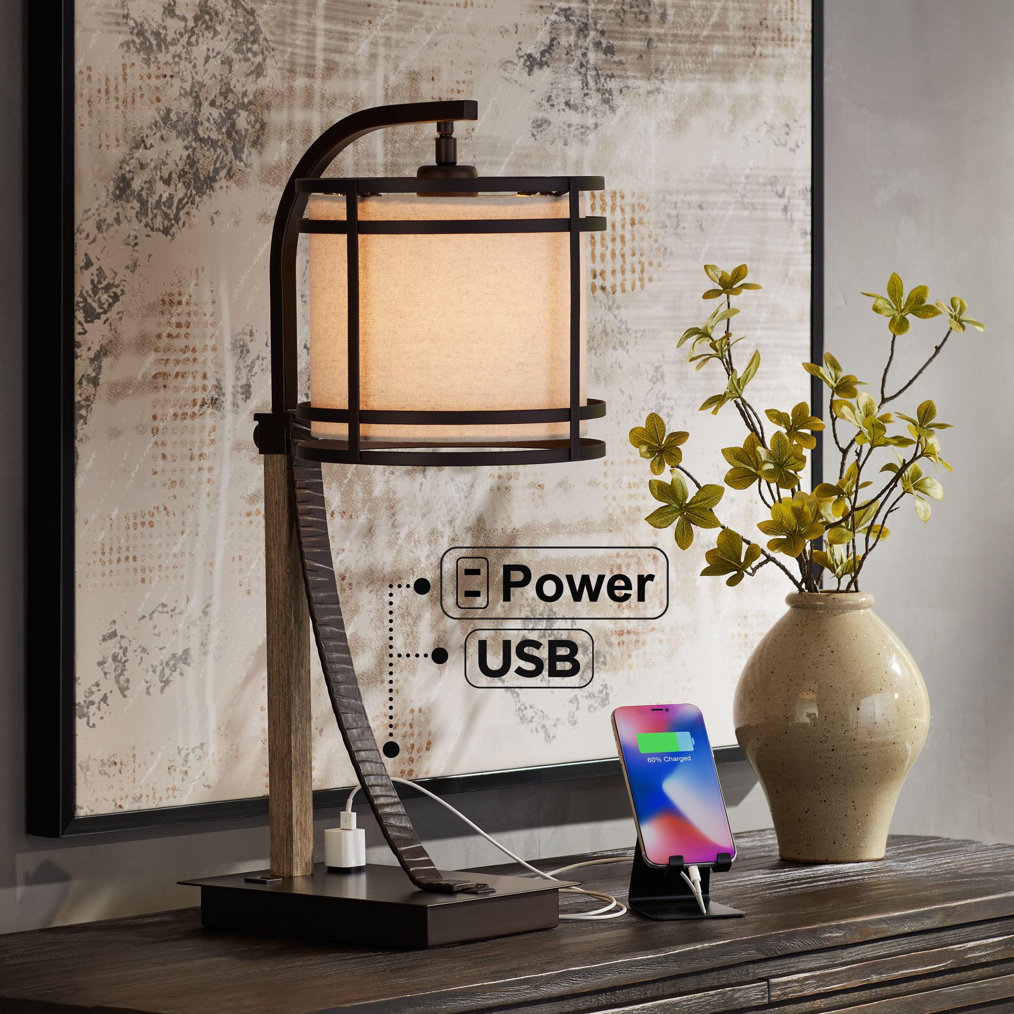 Table lamps with deals usb