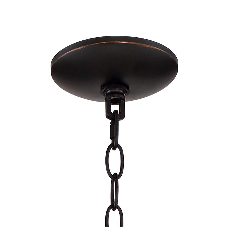 Image 6 Franklin Iron Works Gorham 16" Wood and Metal 4-Light Lantern Pendant more views