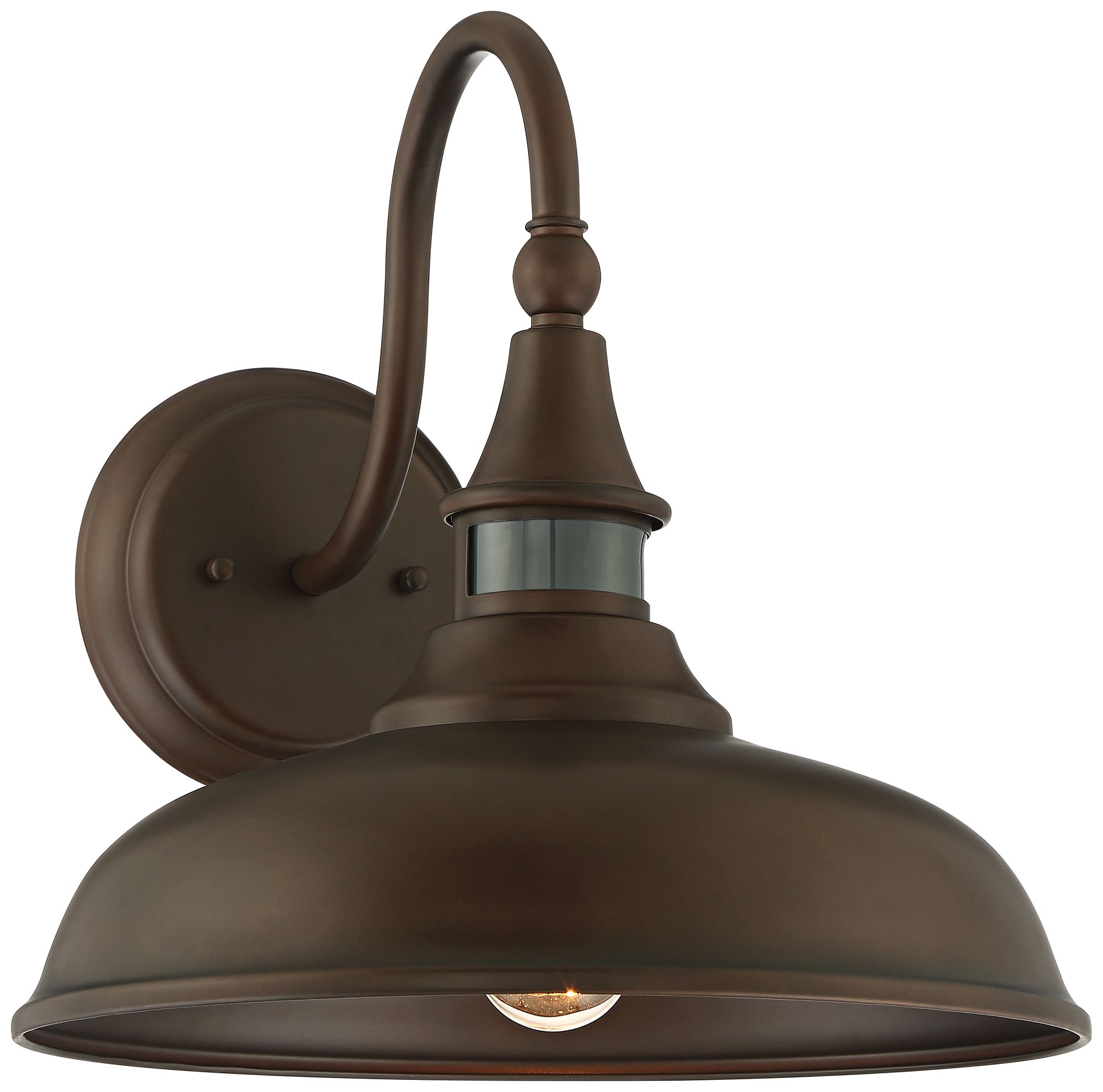 Image 2 Franklin Iron Works Gough 12 1/2" Bronze Motion Sensor Outdoor Barn Lt