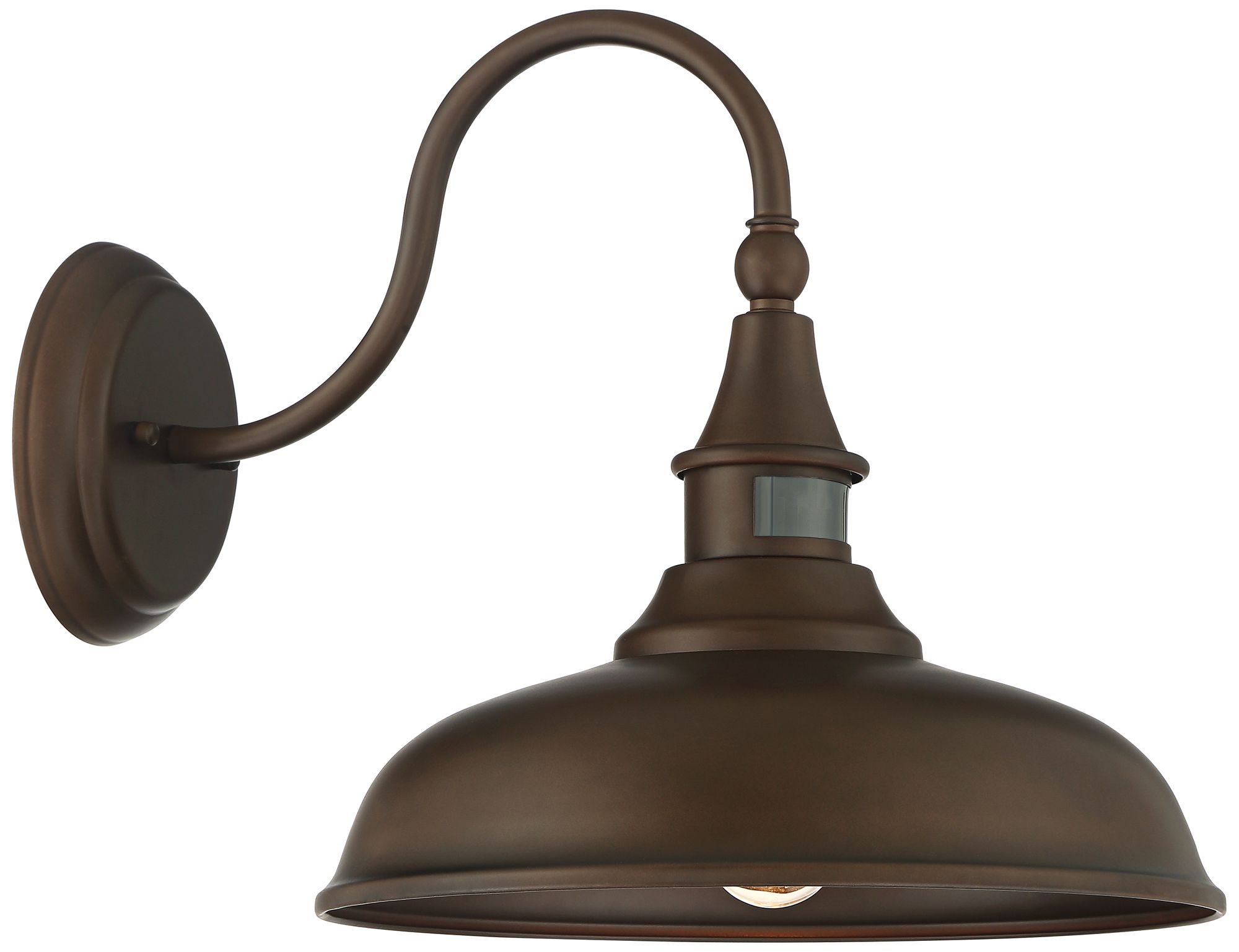 Image 7 Franklin Iron Works Gough 12 1/2" Bronze Motion Sensor Outdoor Barn Lt more views