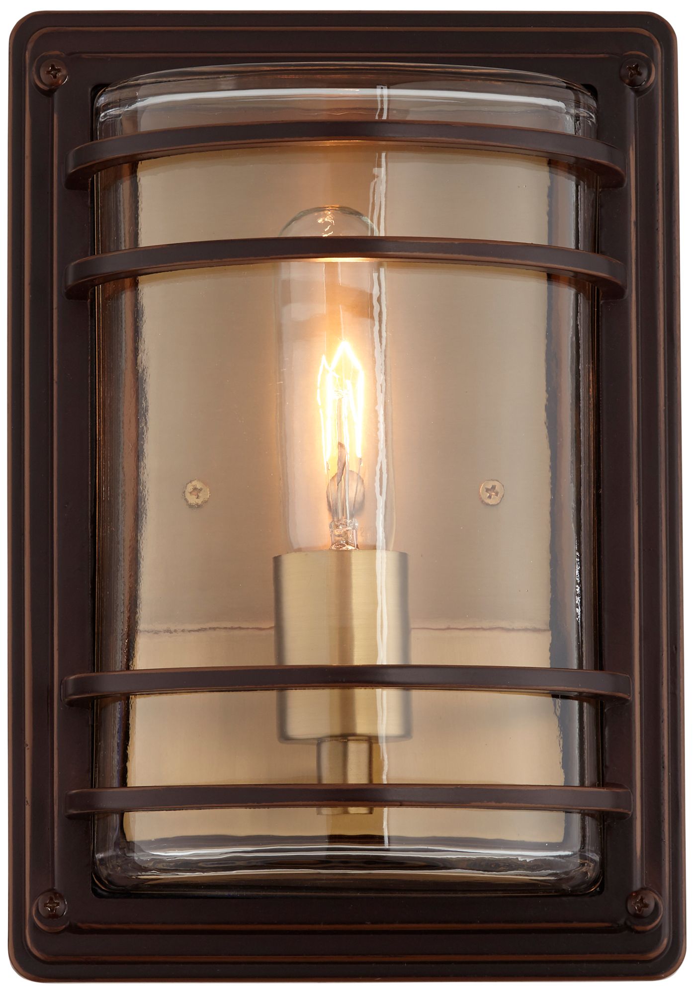 Image 5 Franklin Iron Works Habitat 11"H Bronze Outdoor Wall Lights Set of 2 more views
