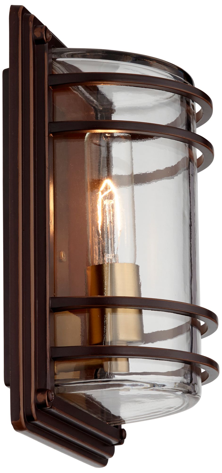 Image 6 Franklin Iron Works Habitat 11"H Bronze Outdoor Wall Lights Set of 2 more views