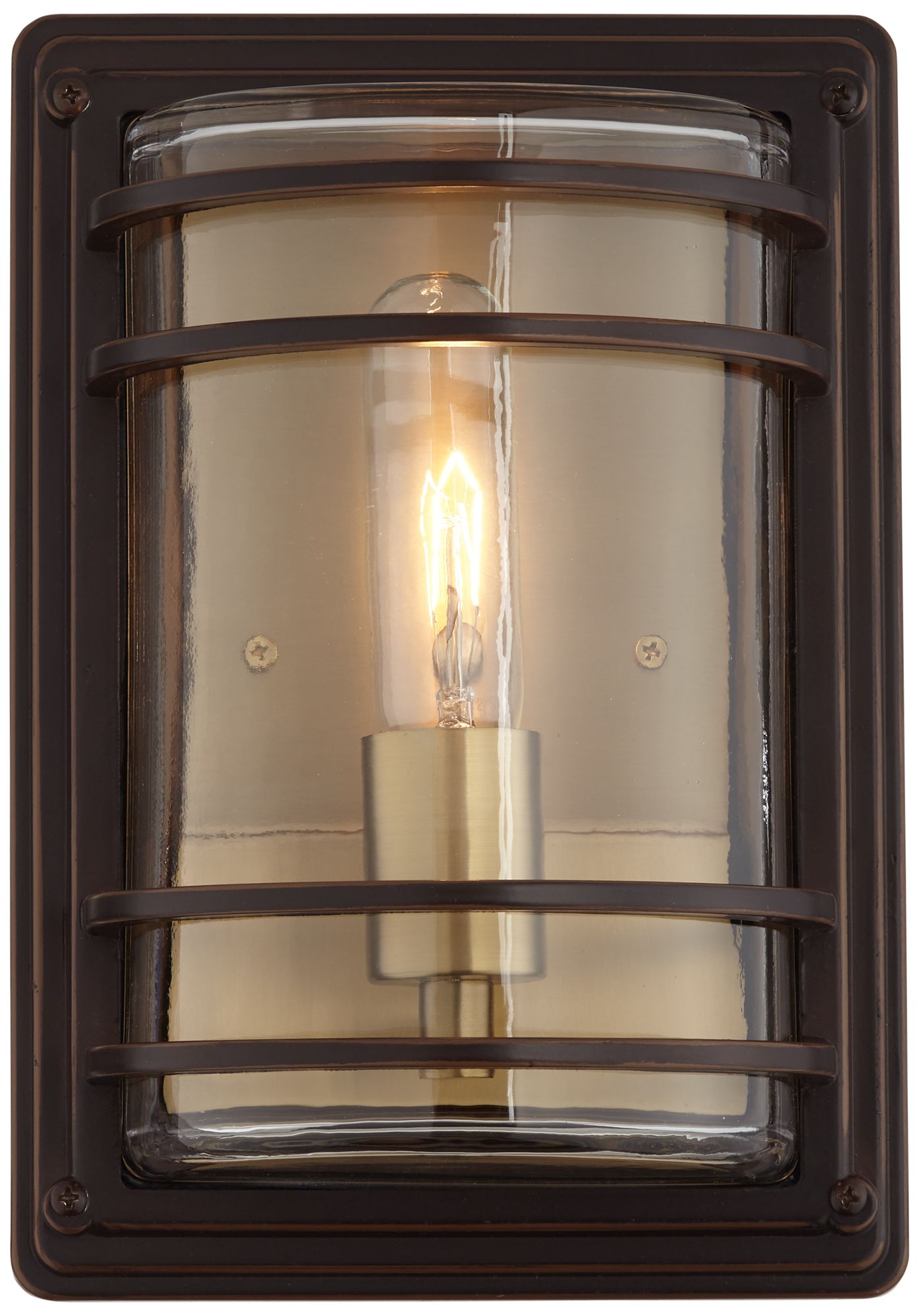 Image 6 Franklin Iron Works Habitat 11"H Bronze Warm Brass Outdoor Wall Light more views