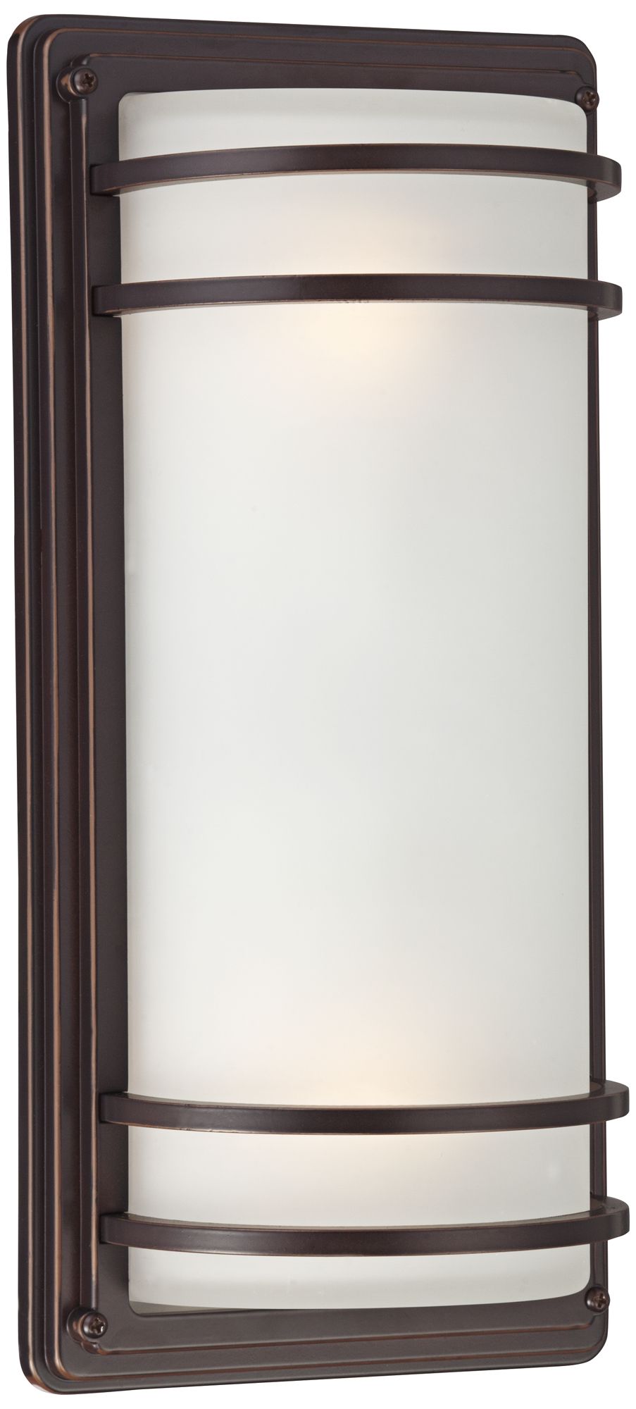 Image 3 Franklin Iron Works Habitat 16" Bronze/Opal Glass Outdoor Wall Light