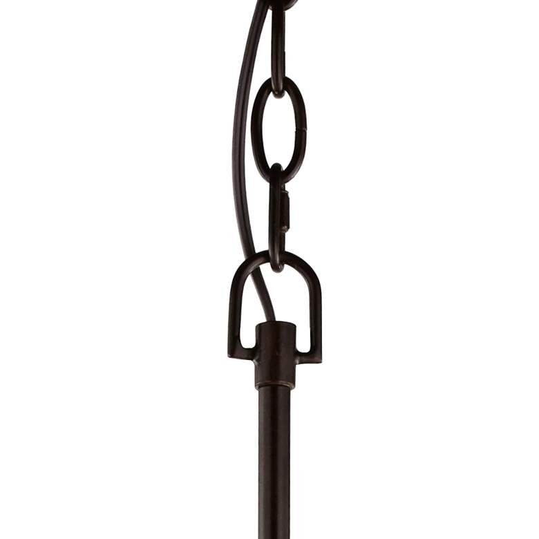 Image 6 Franklin Iron Works Hawking 20 inch Wide Bronze 5-Light Pendant Chandelier more views