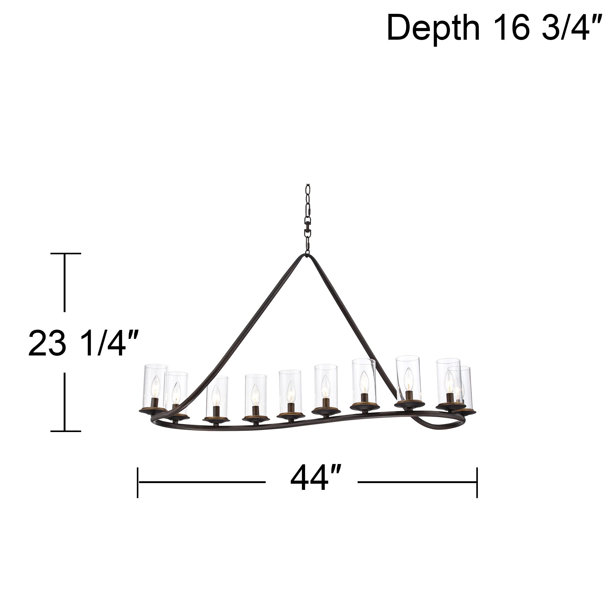 Watch A Video About the Heritage Bronze 10-Light Kitchen Island Chandelier