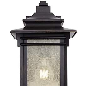 Image3 of Franklin Iron Works Hickory Point 12" Walnut Bronze Outdoor Wall Light more views
