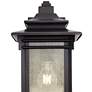 Franklin Iron Works Hickory Point 12" Walnut Bronze Outdoor Wall Light