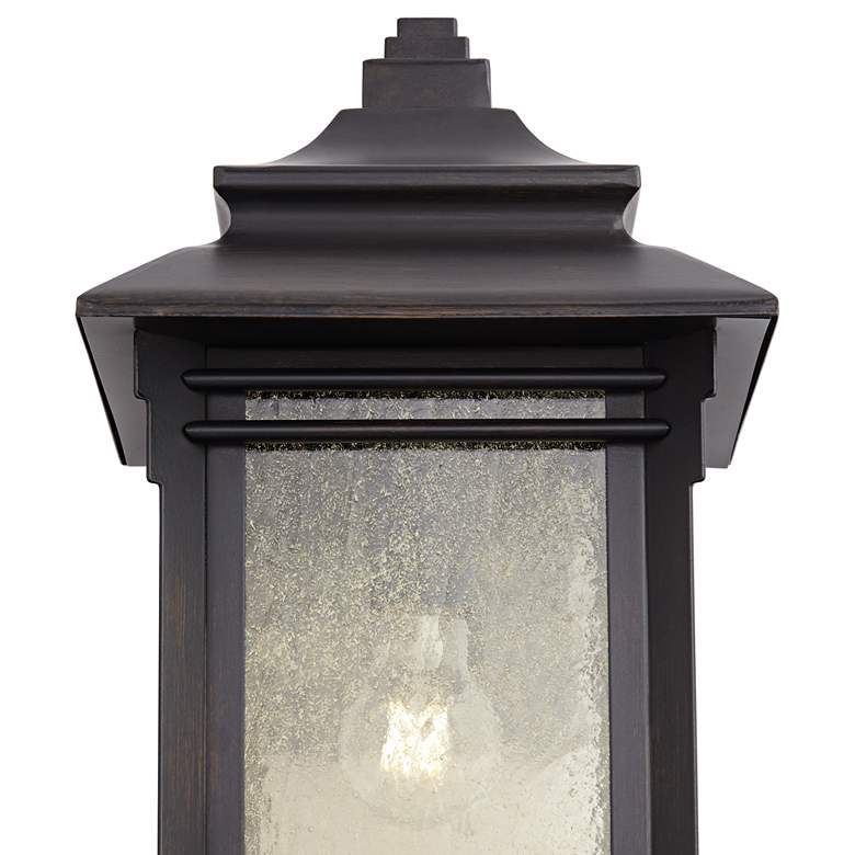 Image 3 Franklin Iron Works Hickory Point 16" High Bronze Outdoor Wall Light more views