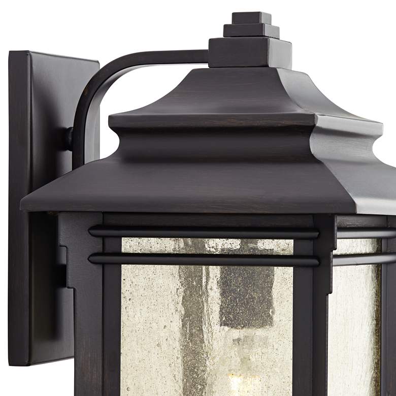 Image 4 Franklin Iron Works Hickory Point 16" High Bronze Outdoor Wall Light more views