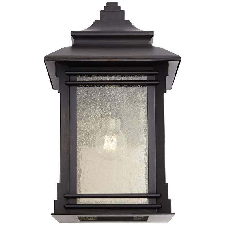 Image 5 Franklin Iron Works Hickory Point 16" High Bronze Outdoor Wall Light more views