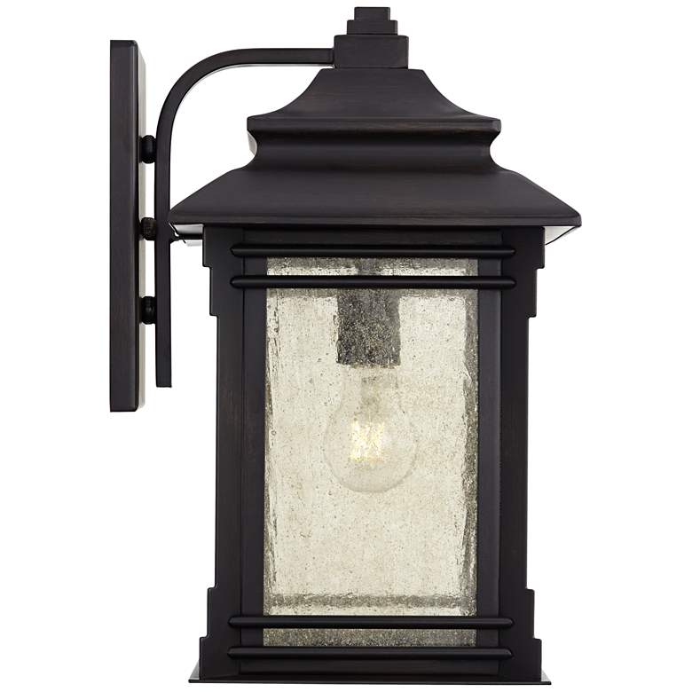 Image 7 Franklin Iron Works Hickory Point 16 inch High Bronze Outdoor Wall Light more views