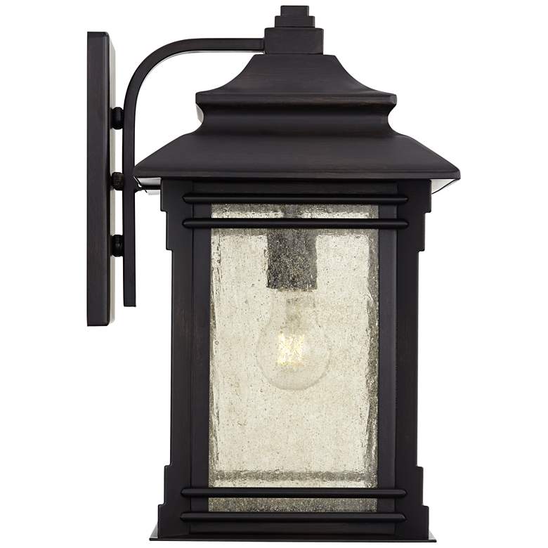 Image 7 Franklin Iron Works Hickory Point 16" High Bronze Outdoor Wall Light more views