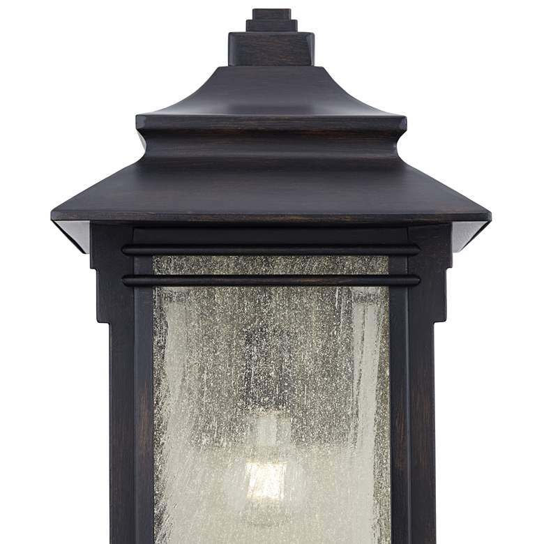 Image 3 Franklin Iron Works Hickory Point 19 inch High Bronze Outdoor Wall Light more views