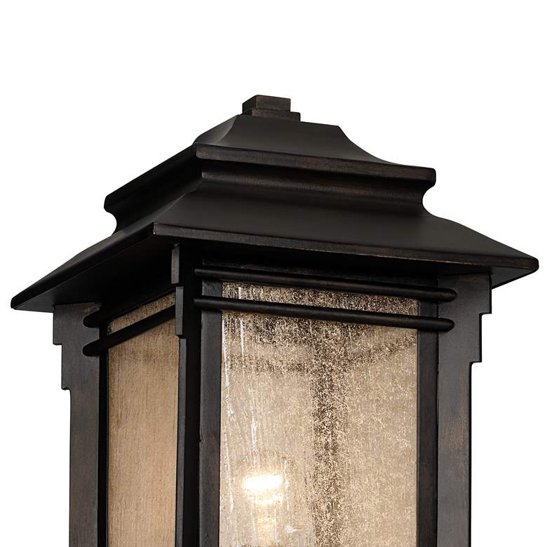 Image 2 Franklin Iron Works Hickory Point 21 1/2" Outdoor Post Lights Set of 2 more views