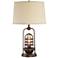 Franklin Iron Works Hobie Bronze Night Light Table Lamp with Dimmer