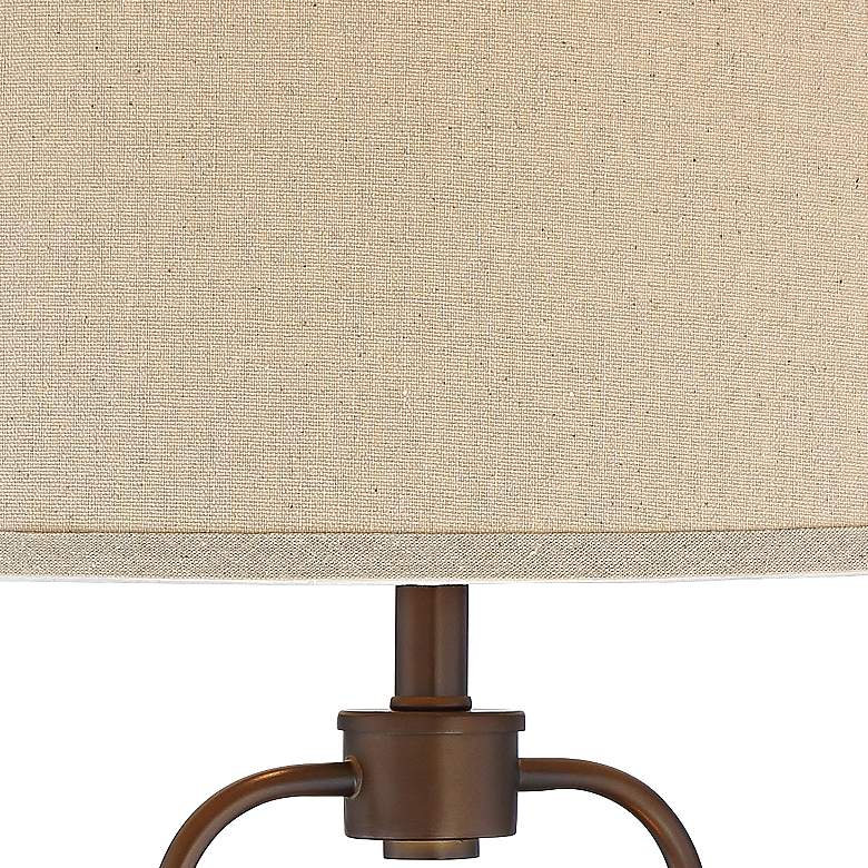 Image 4 Franklin Iron Works Hobie Bronze Night Light Table Lamp with Dimmer more views