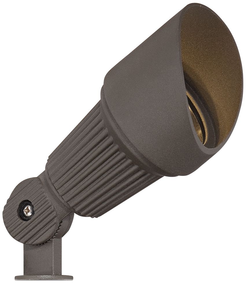 Image 3 Franklin Iron Works Hooded Bronze 7 1/2" LED Landscape Spotlight