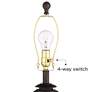 3_Franklin Iron Works Horace 26 1/4" Miner Lamps Set with Acrylic Risers more views