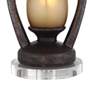 4_Franklin Iron Works Horace 26 1/4" Miner Lamps Set with Acrylic Risers more views