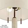 6_Franklin Iron Works Hugo 28 1/2" Rustic Modern Wood USB Table Lamp more views