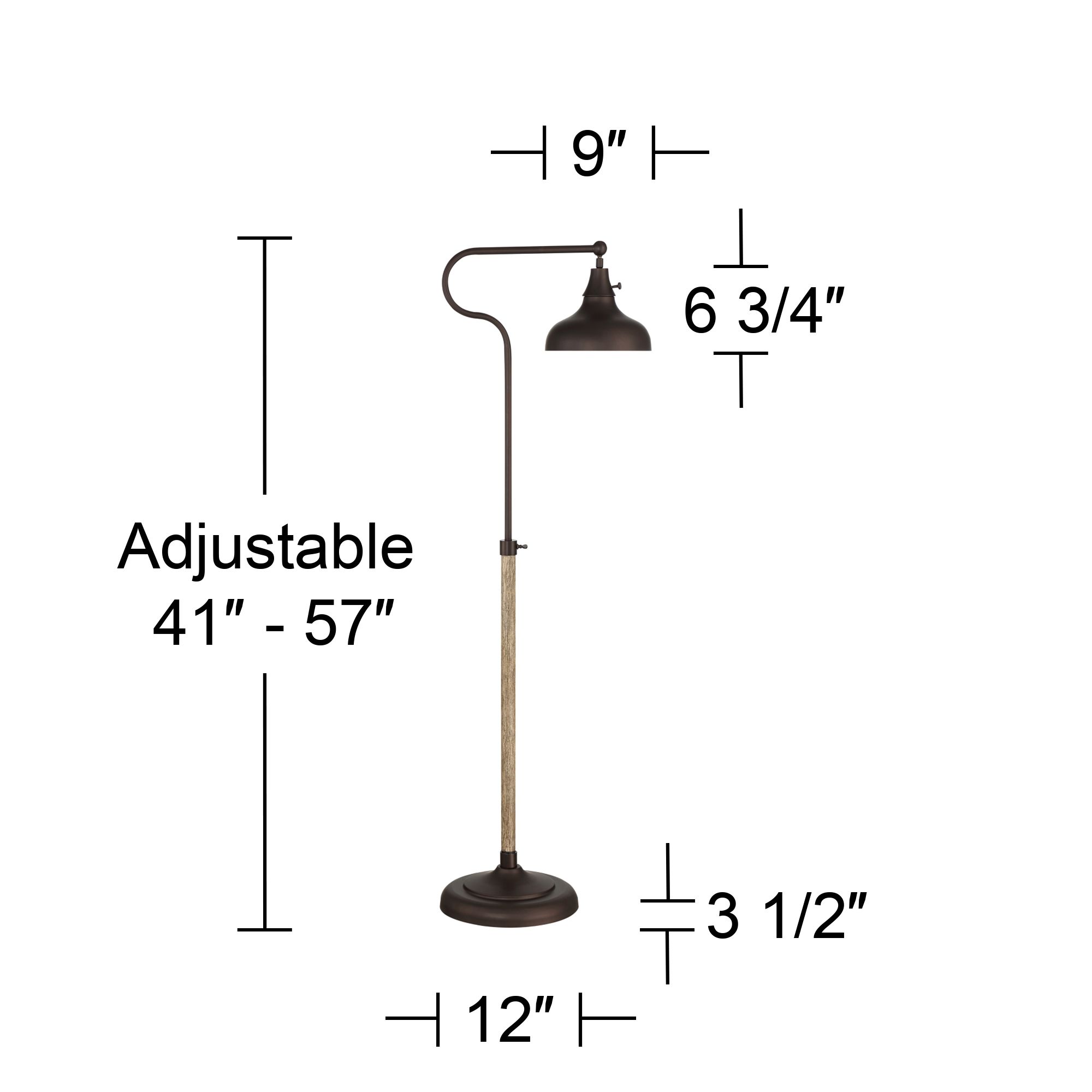 Watch A Video About the Ferris Bronze Adjustable Industrial Downbridge Pharmacy Floor Lamp
