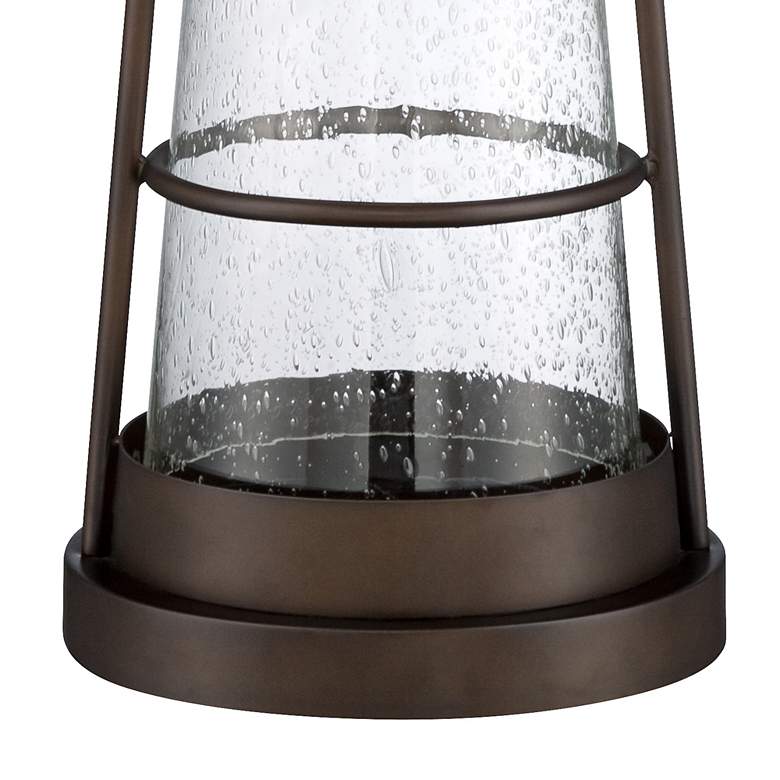 Image 5 Franklin Iron Works Industrial Lantern Night Light Table Lamp with Dimmer more views
