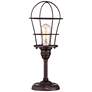 Franklin Iron Works Industrial Wire Cage 17 1/4" Accent Lamp