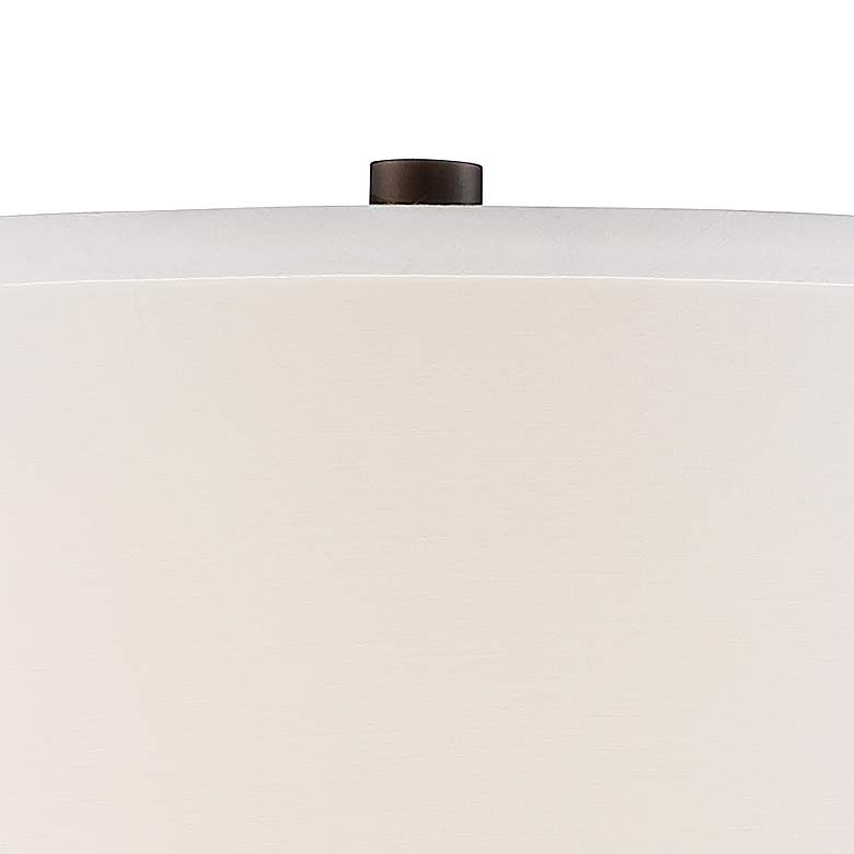 Image 3 Franklin Iron Works Javier 24 1/2" Bronze USB Plug Outlet Table Lamp more views