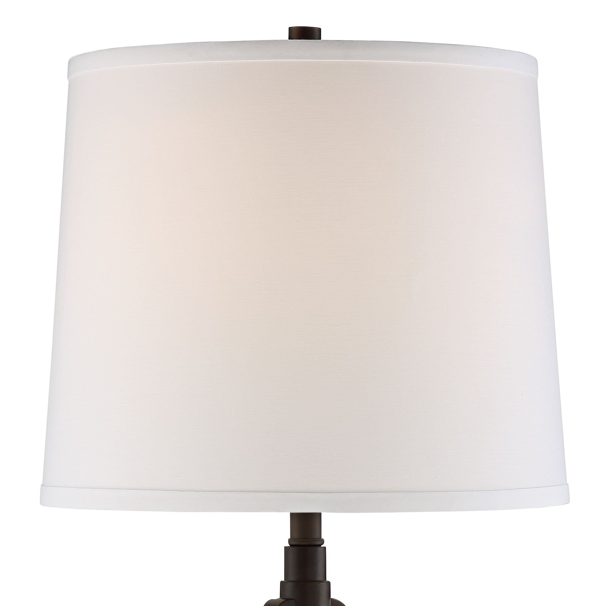 Image 4 Franklin Iron Works Javier 24 1/2" Bronze USB Table Lamps Set of 2 more views