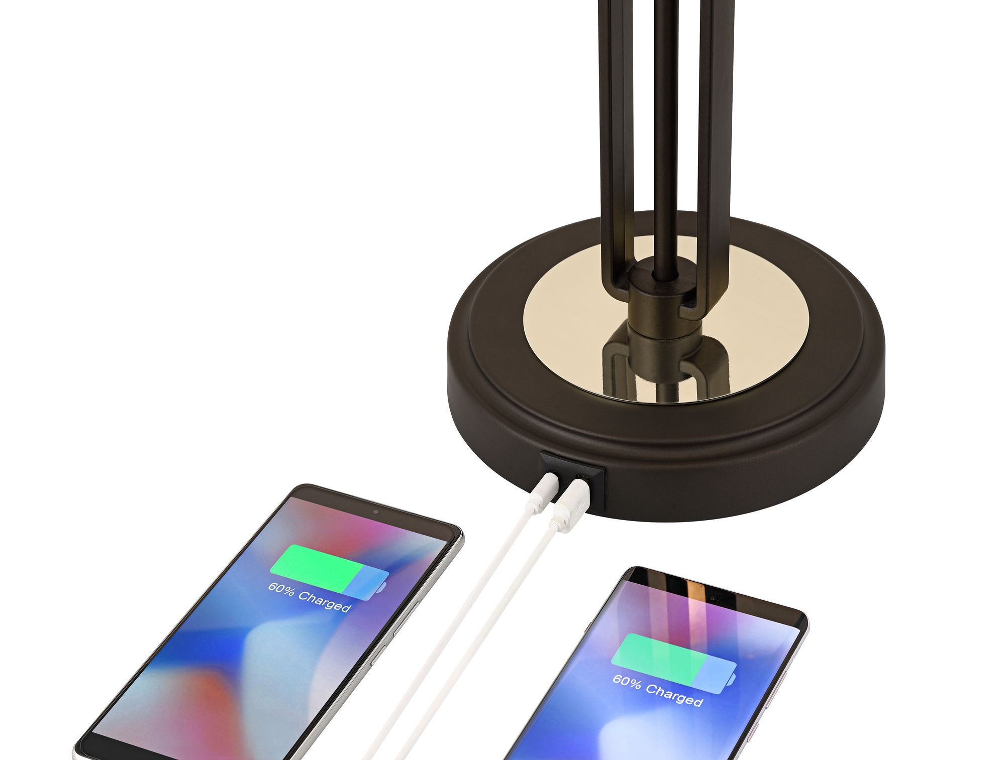 Image 5 Franklin Iron Works Javier 24 1/2" Bronze USB Table Lamps Set of 2 more views