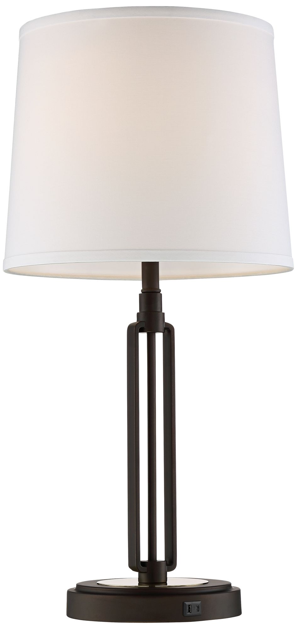 Image 7 Franklin Iron Works Javier 24 1/2" Bronze USB Table Lamps Set of 2 more views