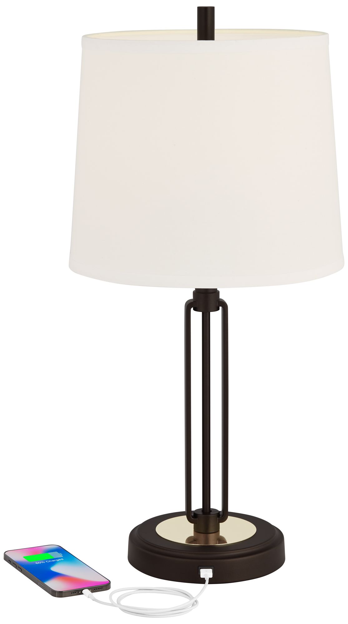 lamp shade with black trim