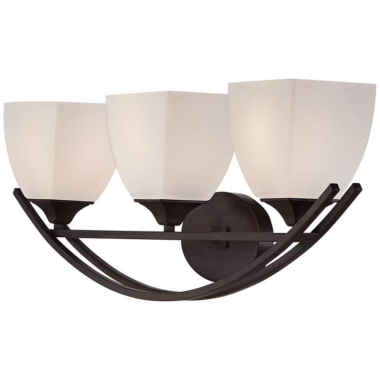 Image 7 Franklin Iron Works Jenisen Arch 29" Wide Bronze Bathroom Light more views