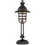 Franklin Iron Works Knox 24" Oil-Rubbed Bronze Industrial Lantern Lamp