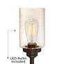 5_Franklin Iron Works Libby 30" High 3-Light Edison Bulb Industrial Lamp more views