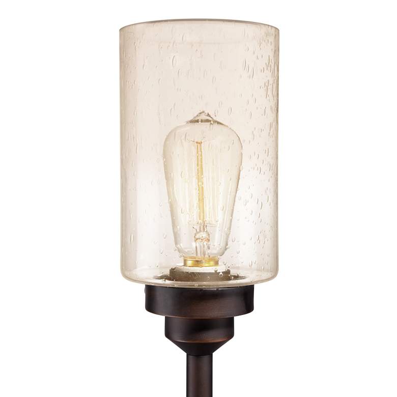 Image 4 Franklin Iron Works Libby Bronze and Seeded Glass 3-Light Tree Floor Lamp more views