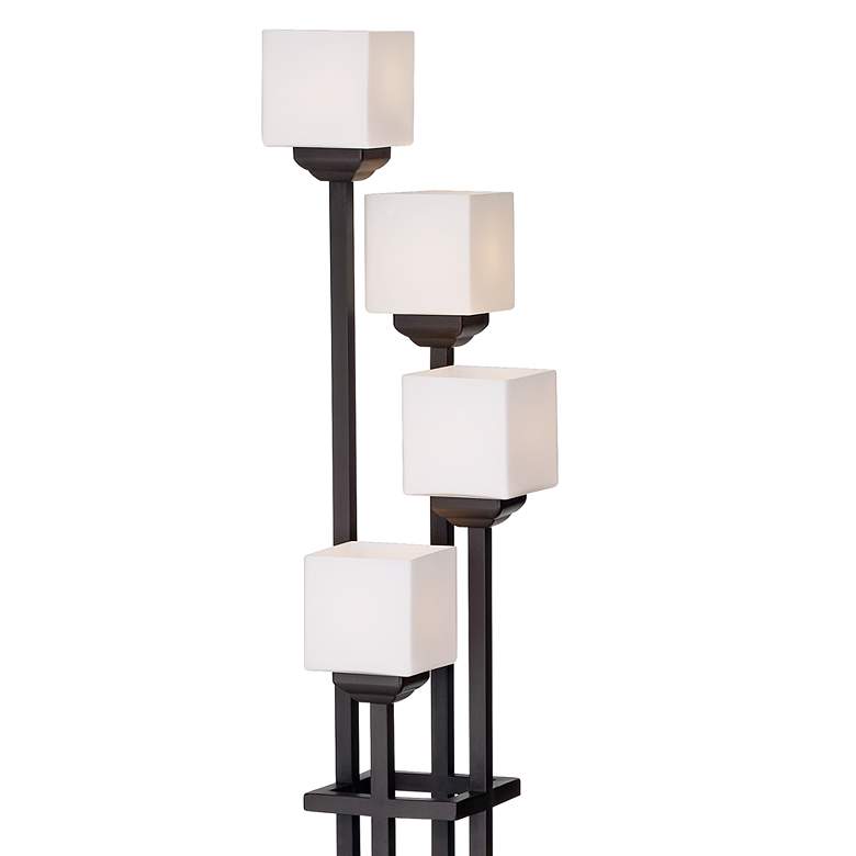 Image 5 Franklin Iron Works Light Tree 72 1/2" 4-Light Torchiere Floor Lamp more views