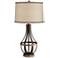 Franklin Iron Works Louanne 29" Bronze Table Lamp with USB Cord Dimmer