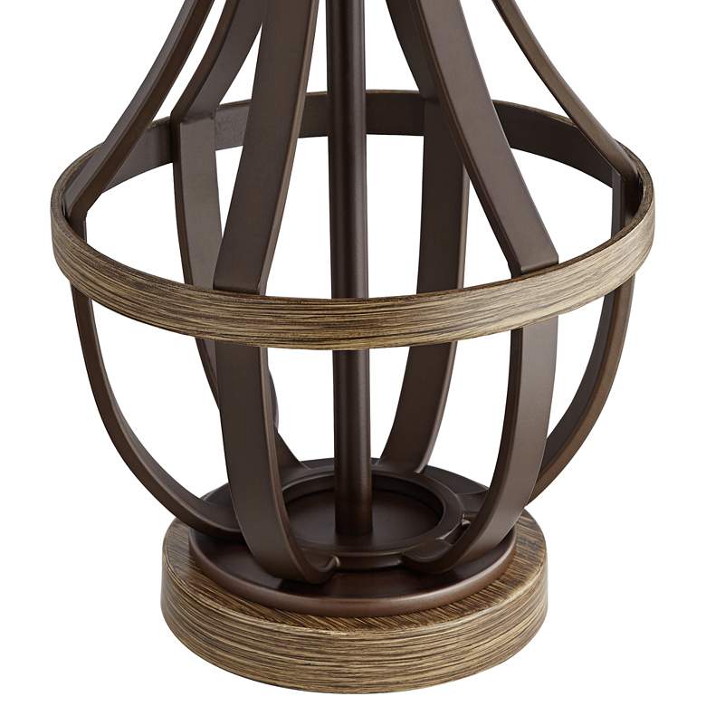 Image 5 Franklin Iron Works Louanne 29" Open Oil-Rubbed Bronze Table Lamp more views